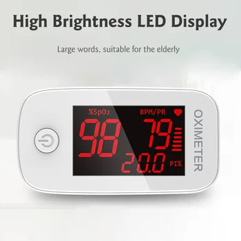

Fingertip Pulse Oximeter Mini SpO2 Monitor Oxygen Saturation Monitor Pulse Rate Measuring Gauge Device 8s Rapid Reading