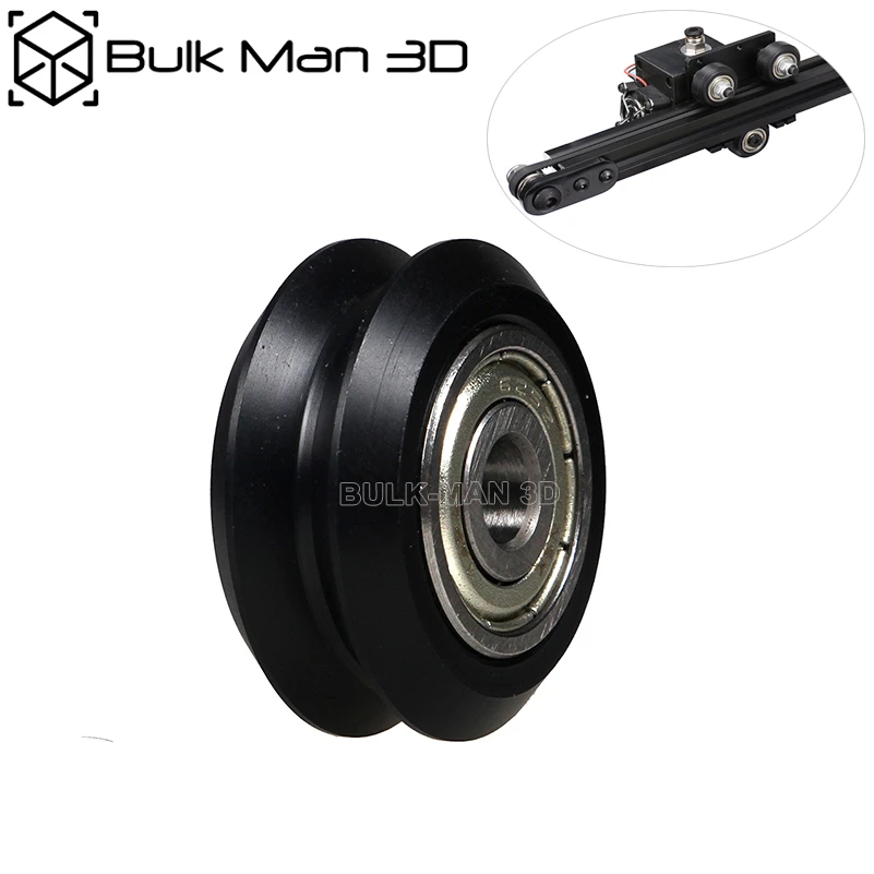 10sets/lot Delrin Dual V Wheel Kit With 625zz/625rs Bearings For Vslot