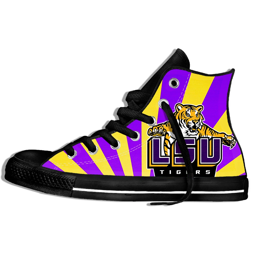 LSU Tigers Модные мужские и wo мужские кроссовки для колледжа, летняя Университетская повседневная обувь
