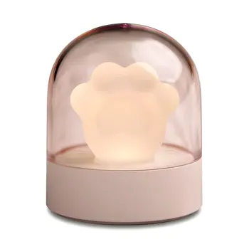 

LED Night Light USB Charge Ambient Light Cartoon Cute Cat Claw Shape Night Lamp Bedside Lamp Children Christmas Gift