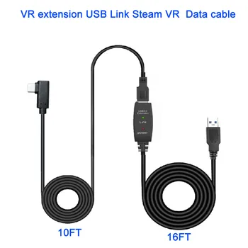 

8M/26FT VR Extension Cable USB Stable Data Line for Oculus Quest Link Steam VR Accessories Type A to C USB Headset Cable