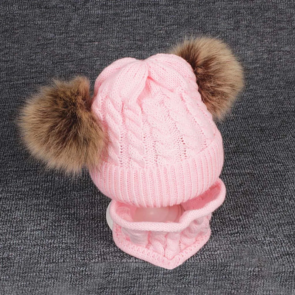 Детская шерсть для вязания, 2 предмета, Хемминг, сохраняющая тепло, Зимняя кепка для хиарбола+ шарф, комплект для девочек, шапка для малышей, реквизит для фотосессии, аксессуары для новорожденных