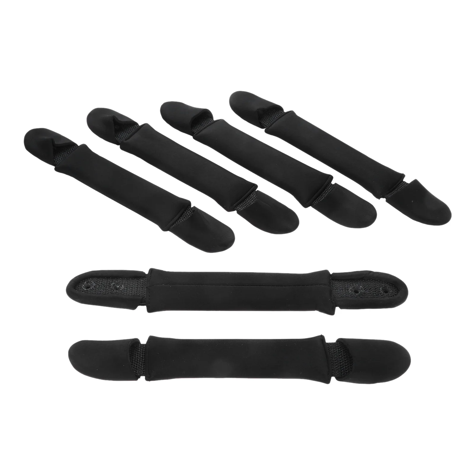 6pcs Surfboard Handle Neoprene & PU Black Soft Handles Surfing Board Surf Rescue Boards Accessories Durable