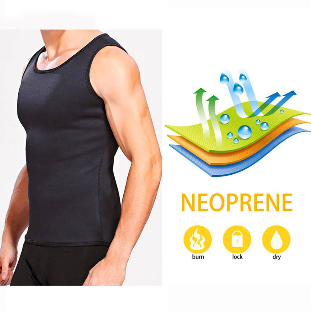 Неопреновое нижнее белье для мужчин моделирующий пояс коррекции фигуры жилет на