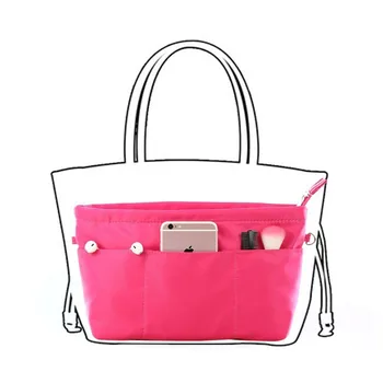 

Ladies Cosmetic Bag Nylon Material Multi-pocket Storage Handbag Large Capacity Multi-function Travel Bag