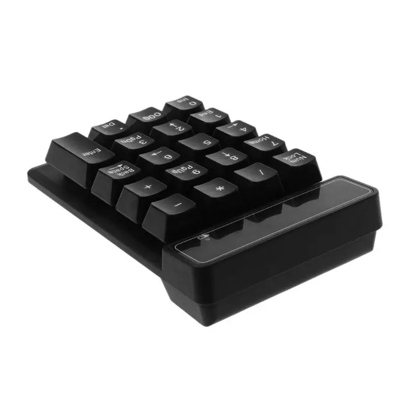 Миниатюрная беспроводная цифровая клавиатура 2 4 ГГц с USB 19 клавиш цифровой