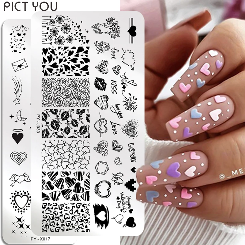 Romantic Rose Pattern Nail Art