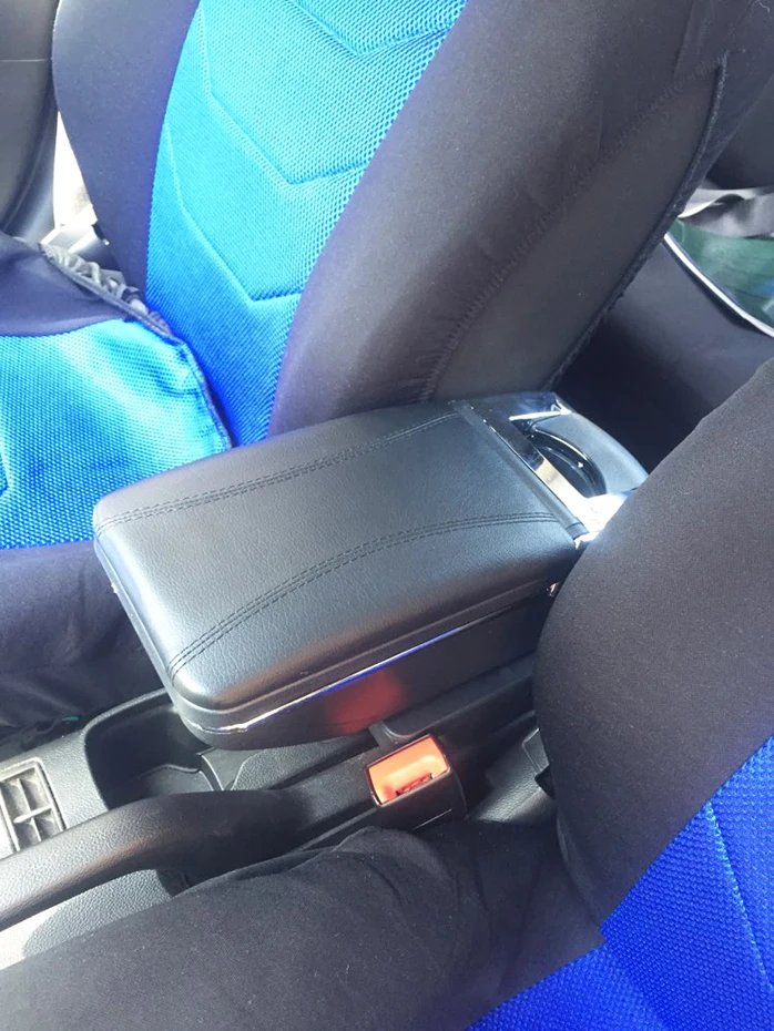 XUKEY для Chevrolet Aveo подлокотник 2012- Sonic 2013 центральная консоль кожаный центральный черный подлокотник коробка