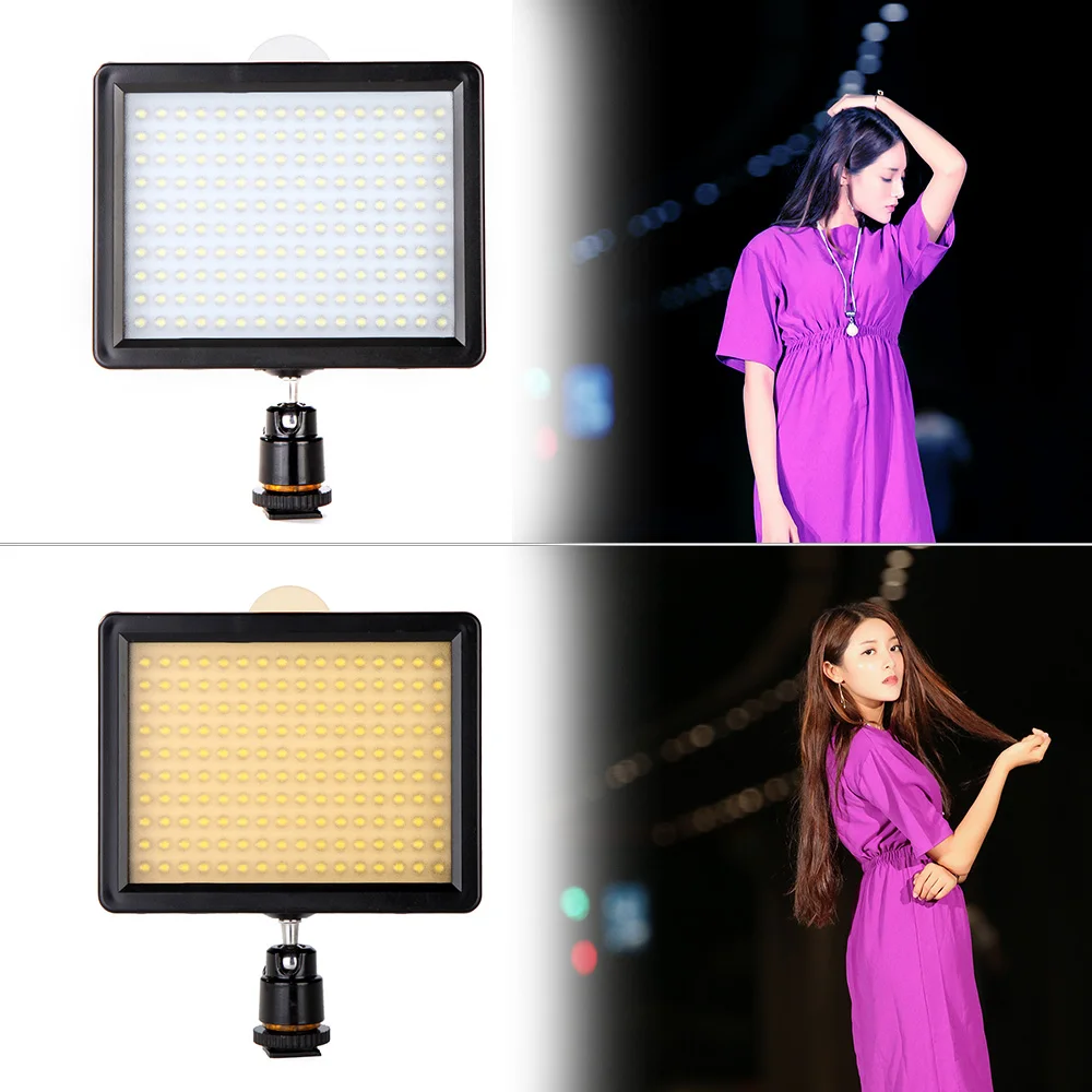  Handheld Video Rig Phone Tripod Mount Stabilizer + Dimmable LED Light + Microphone for Smartphone P