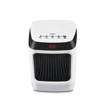 

Car Heater With Colorful Lights Ptc Aluminum Platinum Pattern Heating Sheet Cnc Display Intelligent Constant Temperature