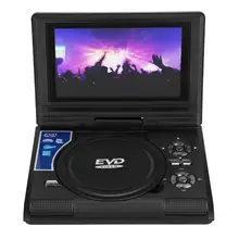 Dvd portatil 7 дюймов Портативный DVD DVD-RW CD CD-R/RW EVD VCD плеер 100-240 В с пультом дистанционного управления lettore dvd
