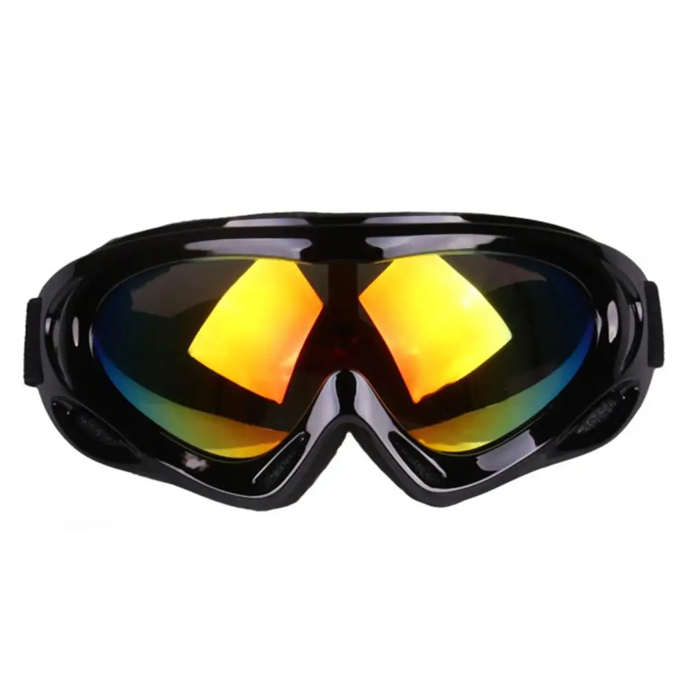 Унисекс, противотуманные лыжные очки, ветрозащитные, анти-песок, снег, сноуборд, лыжные очки, очки для активного отдыха, TS-008 - Цвет: Black