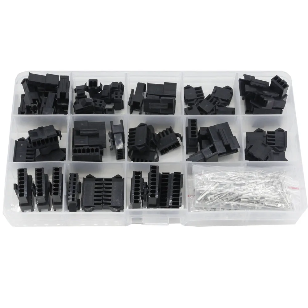 

1 box of 33 Sets 2~8P SM2.54 Series Aerial Docking Connector SM Series Multipole Connector Plug with Terminal Male and Female