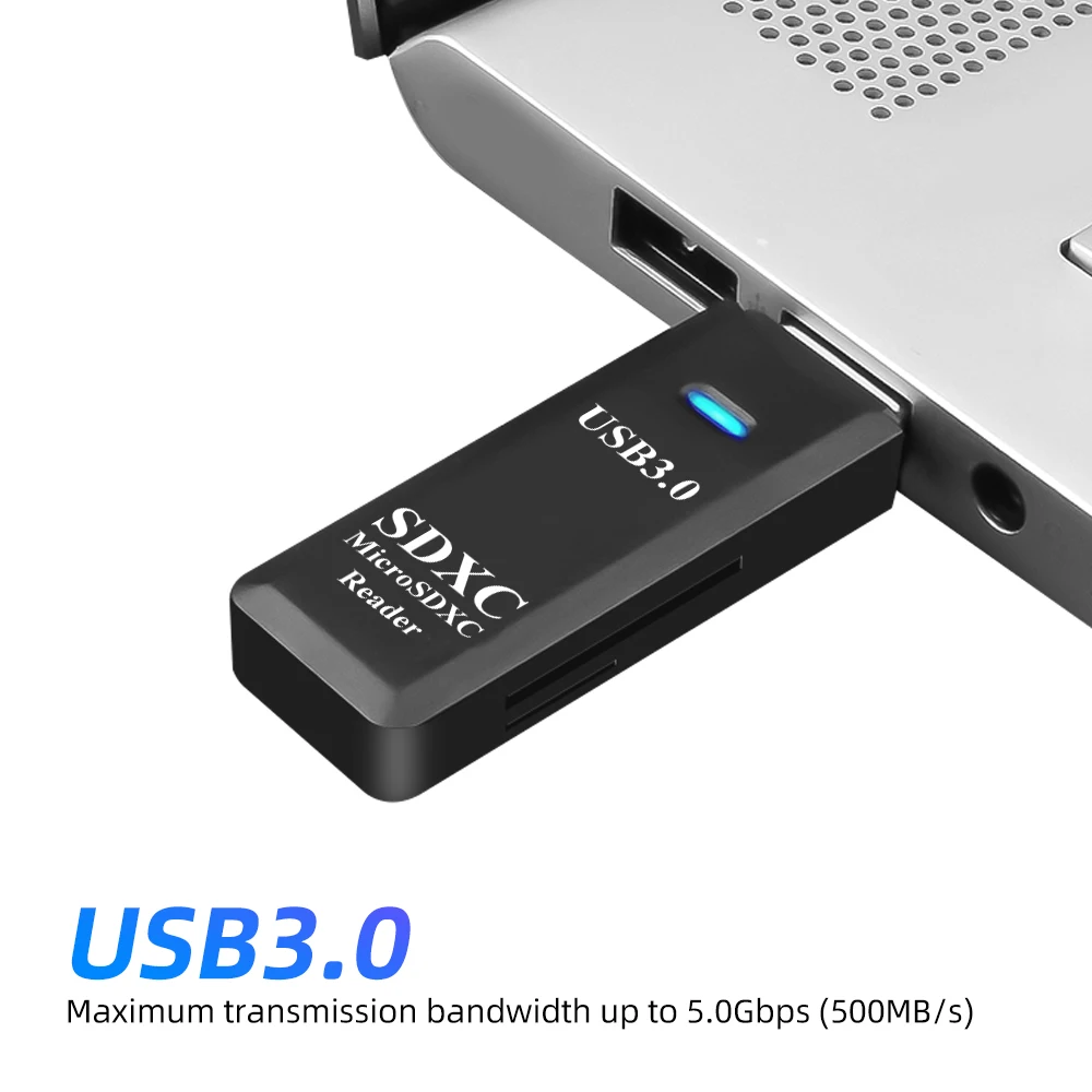 Устройство для чтения карт памяти 2 в 1, USB 3,0, Micro SD, TF ► Фото 2/6