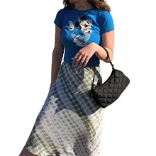 

Women Fashion Tie-dye Skirt Stylish High Waist Mermaid Skirt for Party Shopping Daily Wear