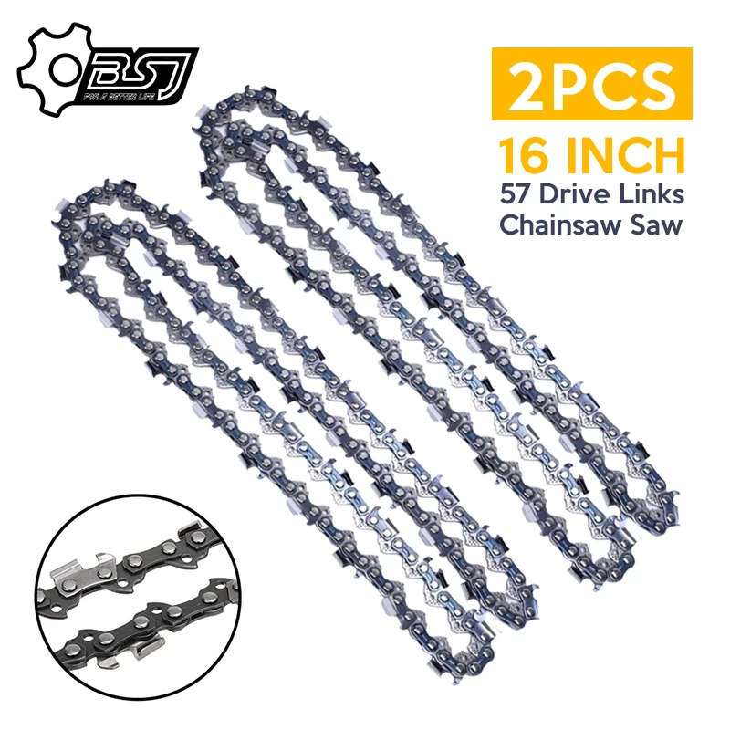 

2Pcs 16 Inch 57 Drive Links Chainsaw Saw Chain Blade Wood Cutting Chainsaw Parts Chainsaw Saw Mill Chain