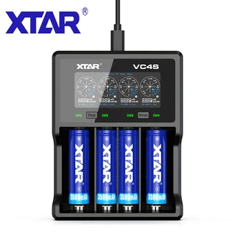 

XTAR 18650 LCD Charger VC4S VC2S VC2 VC2S USB Charger For 3.6V 3.7V Li-ion Battery 21700 20700 18650 Battery Charger