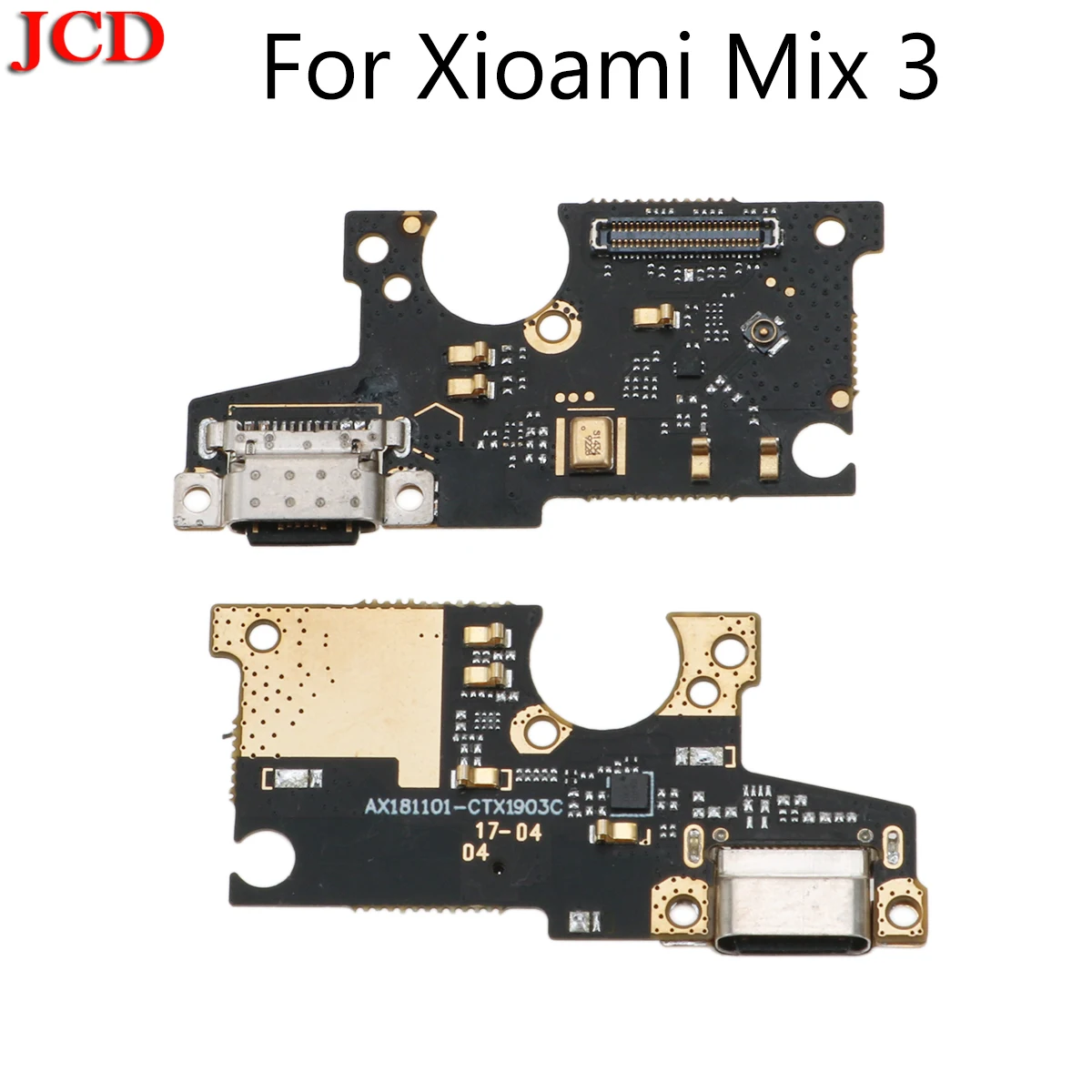 

JCD New USB Port Charger Dock Plug Connector Flex Cable For Xiaomi Mix 3 Charging Port Board Replacement for xiaomi mi MIX 3