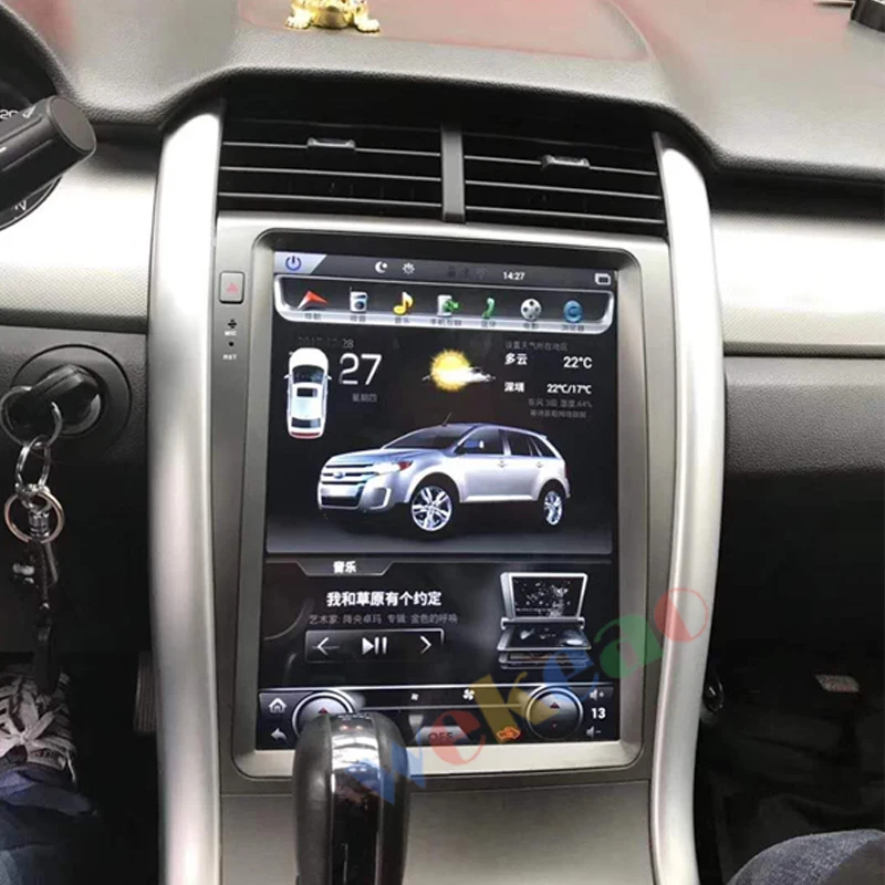Wekeao вертикальный экран Tesla style 12,1 ''1 Din Android 8,1 Автомагнитола Авто gps навигация автомобильный dvd-плеер для Ford Edge 2009