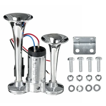 

Speaker Universal Vehicles Lorrys Easy Install Air Horn Loud Boat Train Car Truck Replacement Parts Dual Trumpet 12V 24V 110db