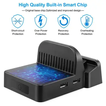 

Mini Portable Stand Docking Station Charging Dock Bracket Play Cooling Stand Holder for Nintendo Switch HDMI 2.0A IC Solution