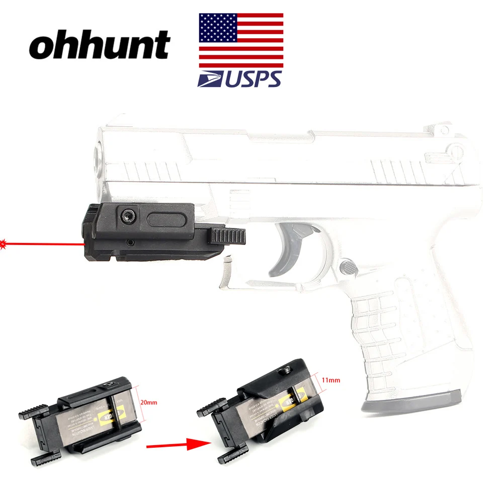Ohhunt охотничий красный точечный лазерный указатель прицел с Пикатинни для