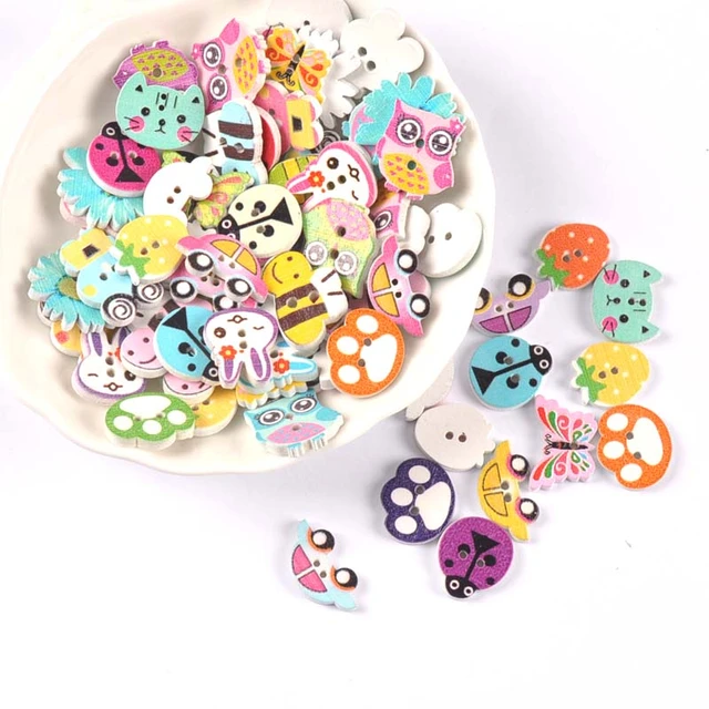 Big Multi Color Buttons Of Different Shapes For Kids And Adult Crafts -  AliExpress