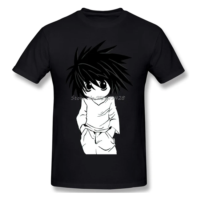 2021 Fashion Graphic T-shirt Cartoon Anime DEATH NOTE Ryuzaki Short Sleeve  Casual Men O-neck Cotton T Shirt Top - AliExpress