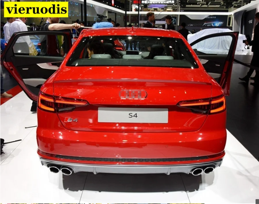 

For Audi A4 A4L B9 Spoiler 2017 2018 ABS Plastic Unpainted Color Rear Spoiler Tail Trunk Boot Rear Lip Wing Car Styling