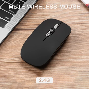 

For PC Laptop 1pc 1600 DPI USB Optical Wireless Computer Mouse 2.4G Receiver Super Slim Mouse 5 Buttons Black/White Pohiks