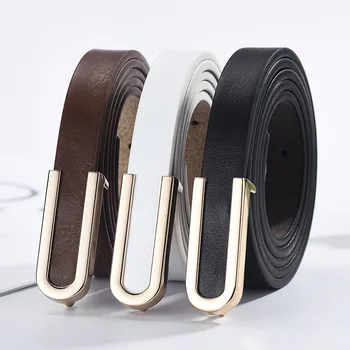 

Women Vintage Metal Leather Square Buckle Wide Waist Belt Waistband