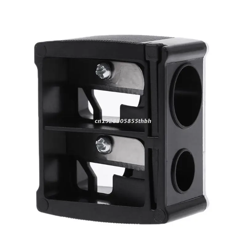 Pencil Sharpener 2 Holes Cosmetic Pencil Sharpener for Eyebrow Lip Liner Eyeliner Pen Tool
