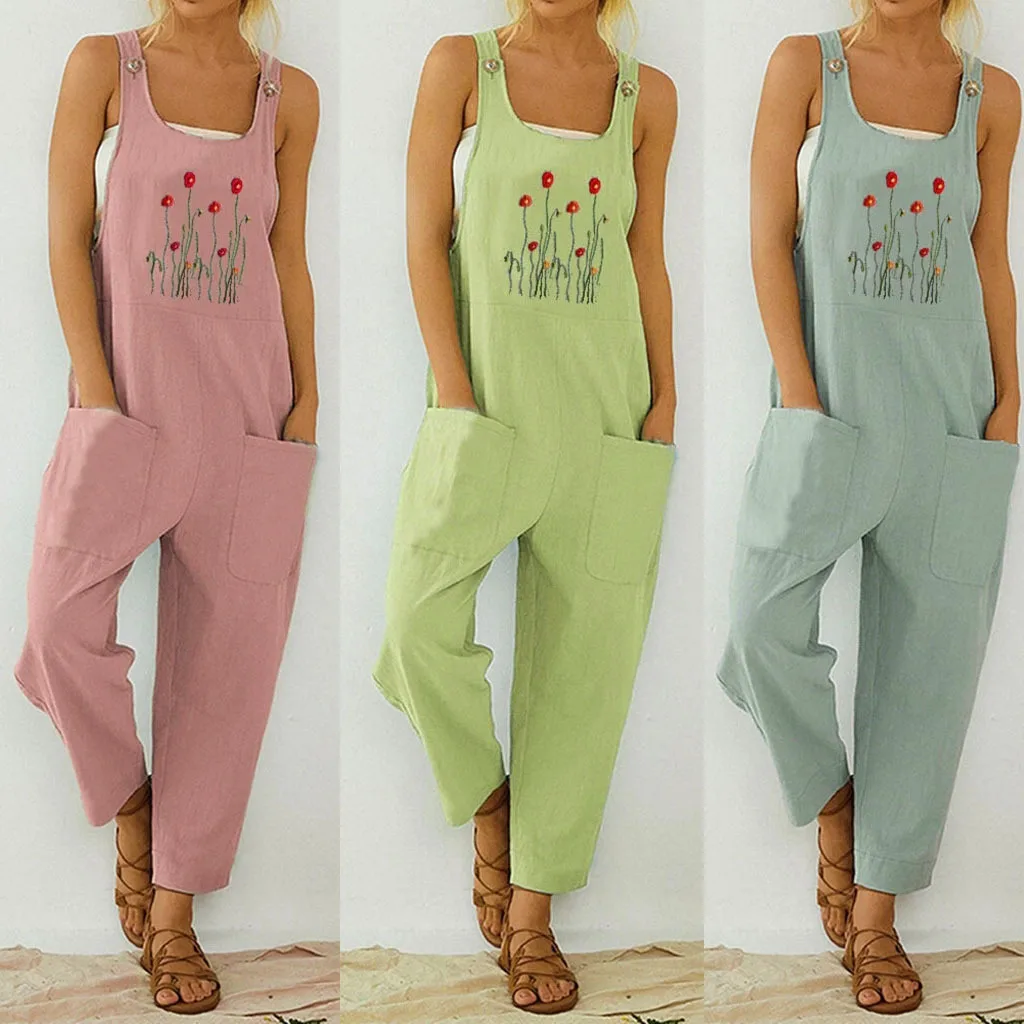 

Loose Maternity Bib Pant Suspender Trousers Summer Pregnant Women Sleeveless One-Pieces Rompers Overalls Jumpsuits Plus Size