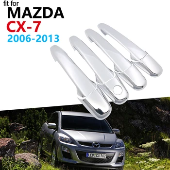 

Luxurious Chrome Door Handle Cover Trim Set for Mazda CX-7 CX7 CX 7 2006~2013 Accessories Car Stickers 2012 2011 2010 2009 2008