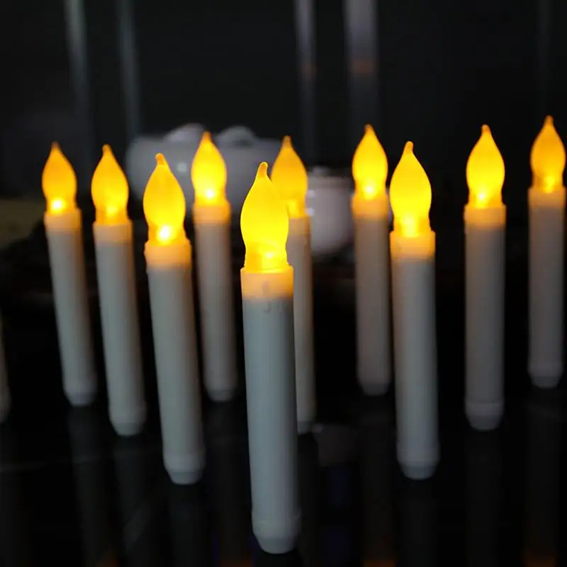 

MeterMall 12Pcs LED Flameless Candles Tealight for Christmas Halloween Home Decor