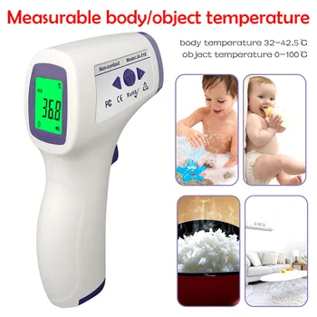 

IR Infrared Forehead Thermometer Non-Contact Baby/Adult Body Thermomet Digital temperature gun LCD Display Fast delivery