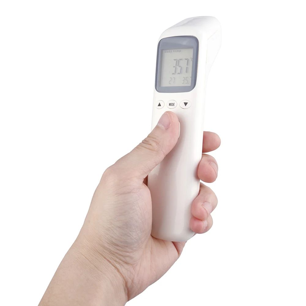 

White Non-Contact Infrared Thermometer Precise Fast Display Baby Digital Thermometer Infrared Electronic Baby Head Thermometer