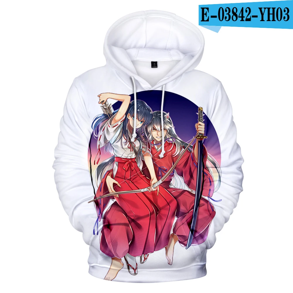 3D Горячая Распродажа 3D Аниме толстовки Inuyasha героев из мультфильмов аниме манга Inuyasha Толстовка Для мужчин/wo Для мужчин и детей с длинными рукавами для мальчиков и девочек прикольная верхняя одежда - Цвет: 3D