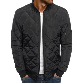 

Mens Slim Fit Warm Coats Autumn Winter Men 2019 Lightweight Windproof Packable Jacket Solid Color Jackests Streetwear