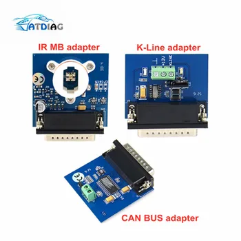 

IPROG + IProg Pro IR MB + CAN BUS + K-LINE Adapter for IPROG + IProg Pro iProg Programmer Green/Blue Adapter