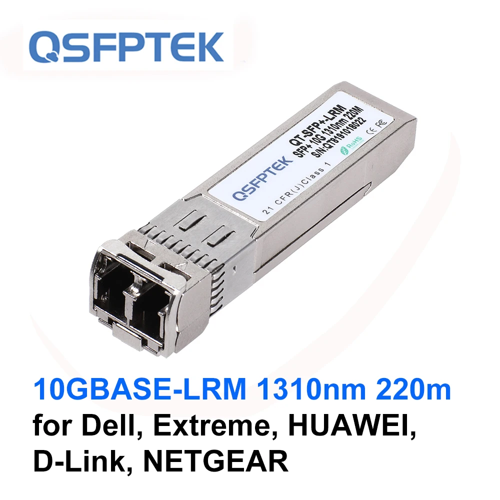 10 Gigabit SFP Transceiver 1310nm 220m DDM LC 10GBASE LRM Module for Dell Extreme HUAWEI D 1