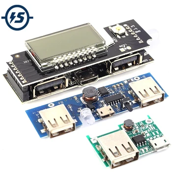 

Lithium Battery Charging Board Solar Charging Circuit Board Mobile Power Boost Module 5V 1A 2A Charger Step UP Module