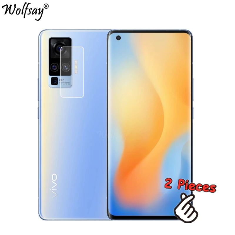 Полностью клеящееся нано стекло для камеры Vivo X50 Pro защита экрана объектива