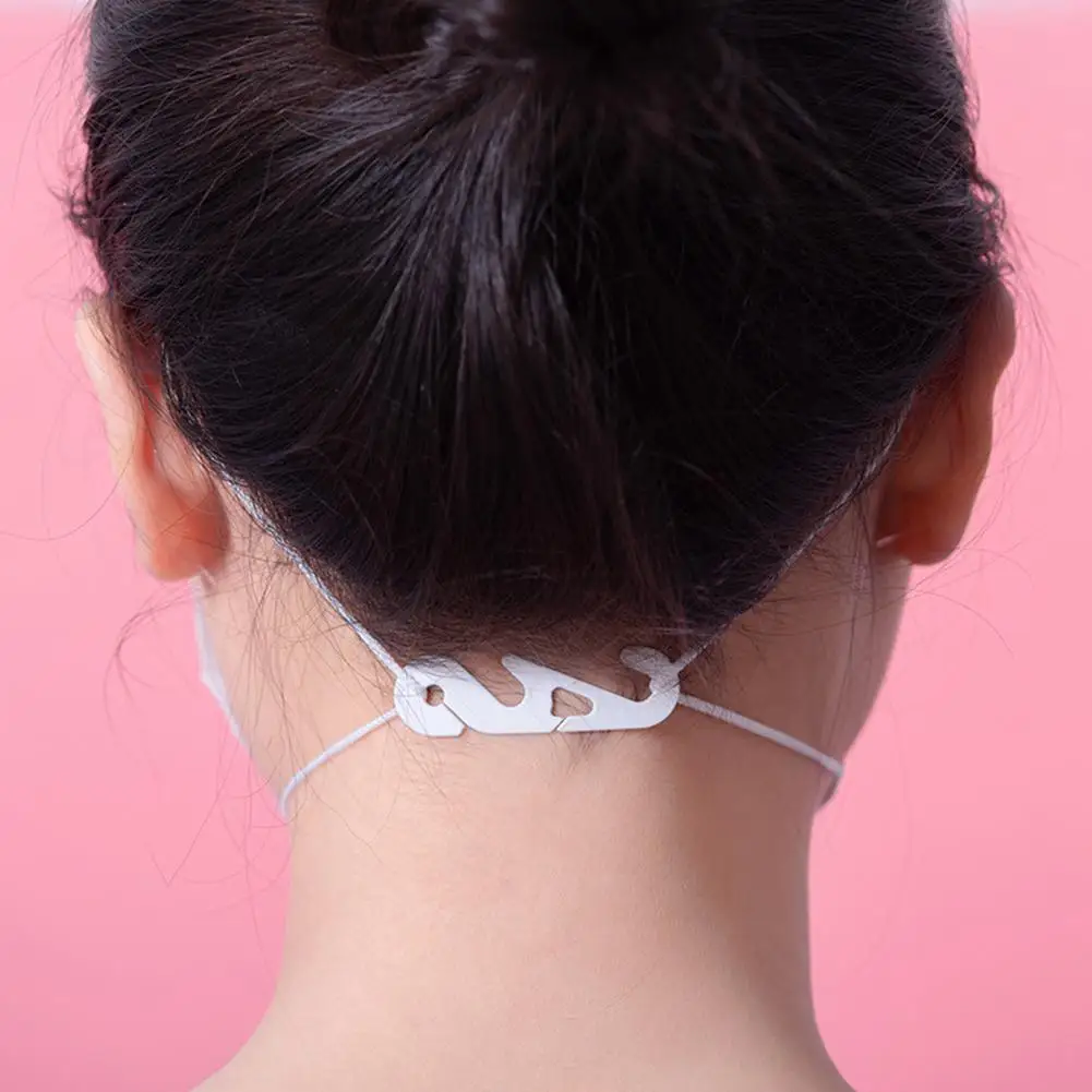 

MeterMall 10pcs/set Face Guard Hook S-shape Head-Mounted Buckle Extension Tool Plastic No Trace Hooks For Mask