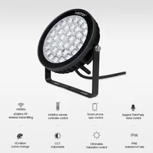 MiBoxer 25 Вт 50 Вт RGB+ CCT светодиодный садовый светильник FUTC05L FUTC06L IP66 водонепроницаемый Lora 433 МГц расстояние управления 2000 м