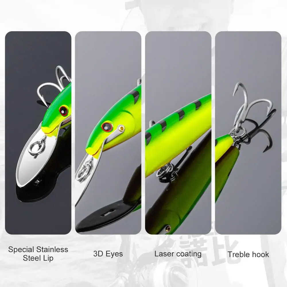 NOEBY Trolling Fishing Lure 130mm33g 185mm60g 225mm76g Metal