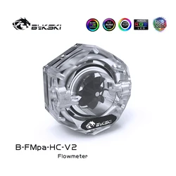 Bykski – Kit de refroidissement par eau en acrylique mat, 2x G1/4 ", pour Port, B FMpa HC V2 