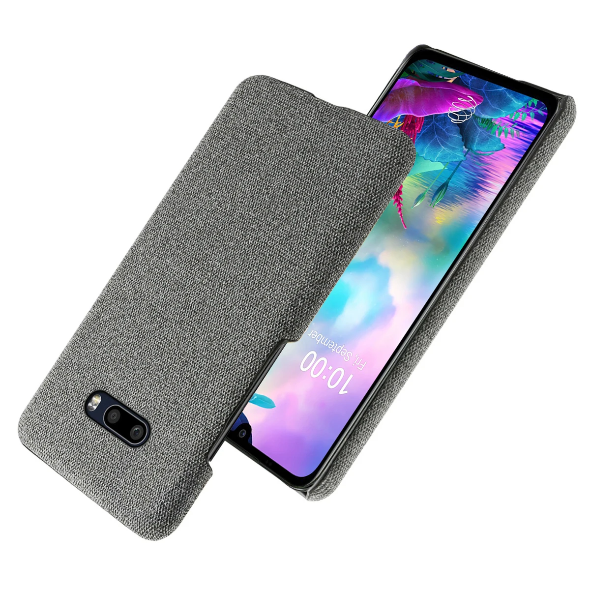 Для LG G8X ThinQ чехол-накладка, Ультратонкий Жесткий чехол для телефона из поликарбоната с защитой от царапин, тканевый чехол с 2 отделениями для карт, чехол, Fundas