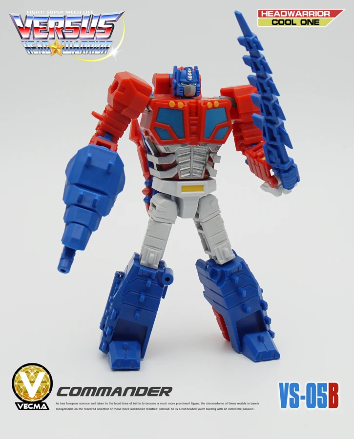MFT Transformation Brainstorm VS05 VS-05 VS05B Crocodile G1 Mindwipe Leader Obstinate Commander Head Warrior Shoulder Gun Figure
