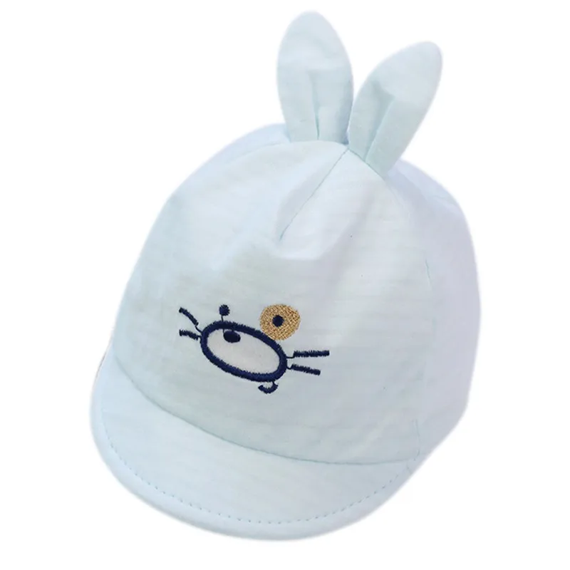 

2020 Toddler 0-3Month Adjustable Ball Hat Baby Boy Girl Baseball Cap Breathable Cartoon Pattern Rabbit Ears Visors Hats HOT
